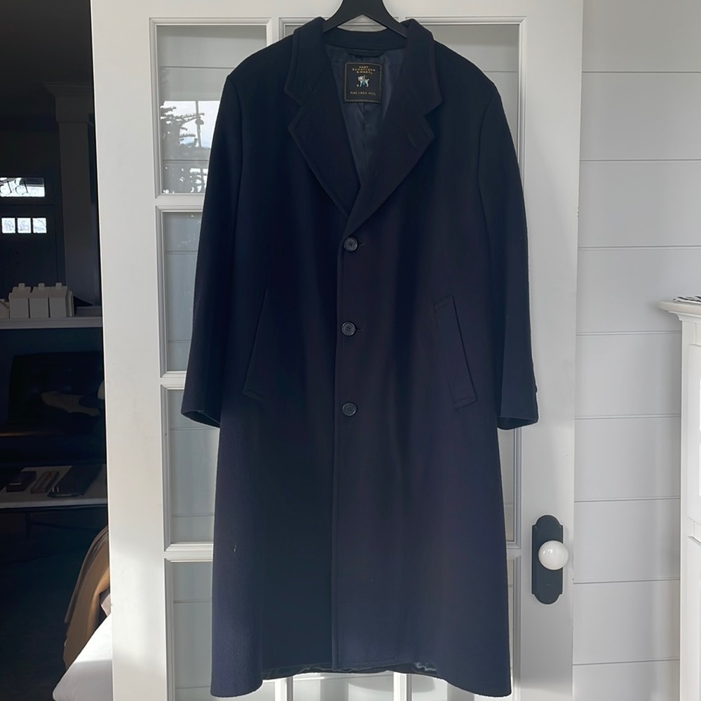 Hart Schaffner and Marx Navy Trench Coat